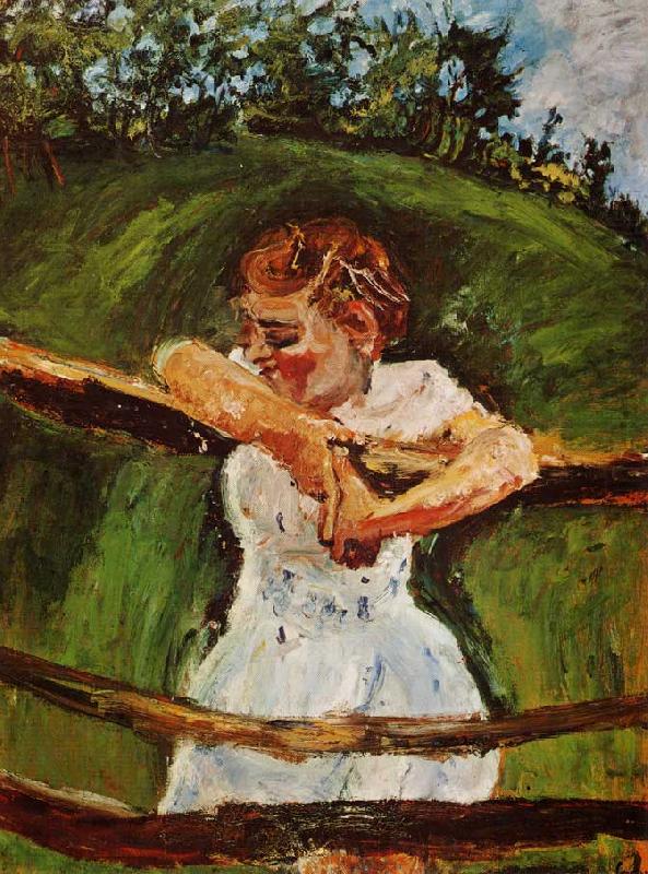 Young Girl at the Fence, Chaim Soutine